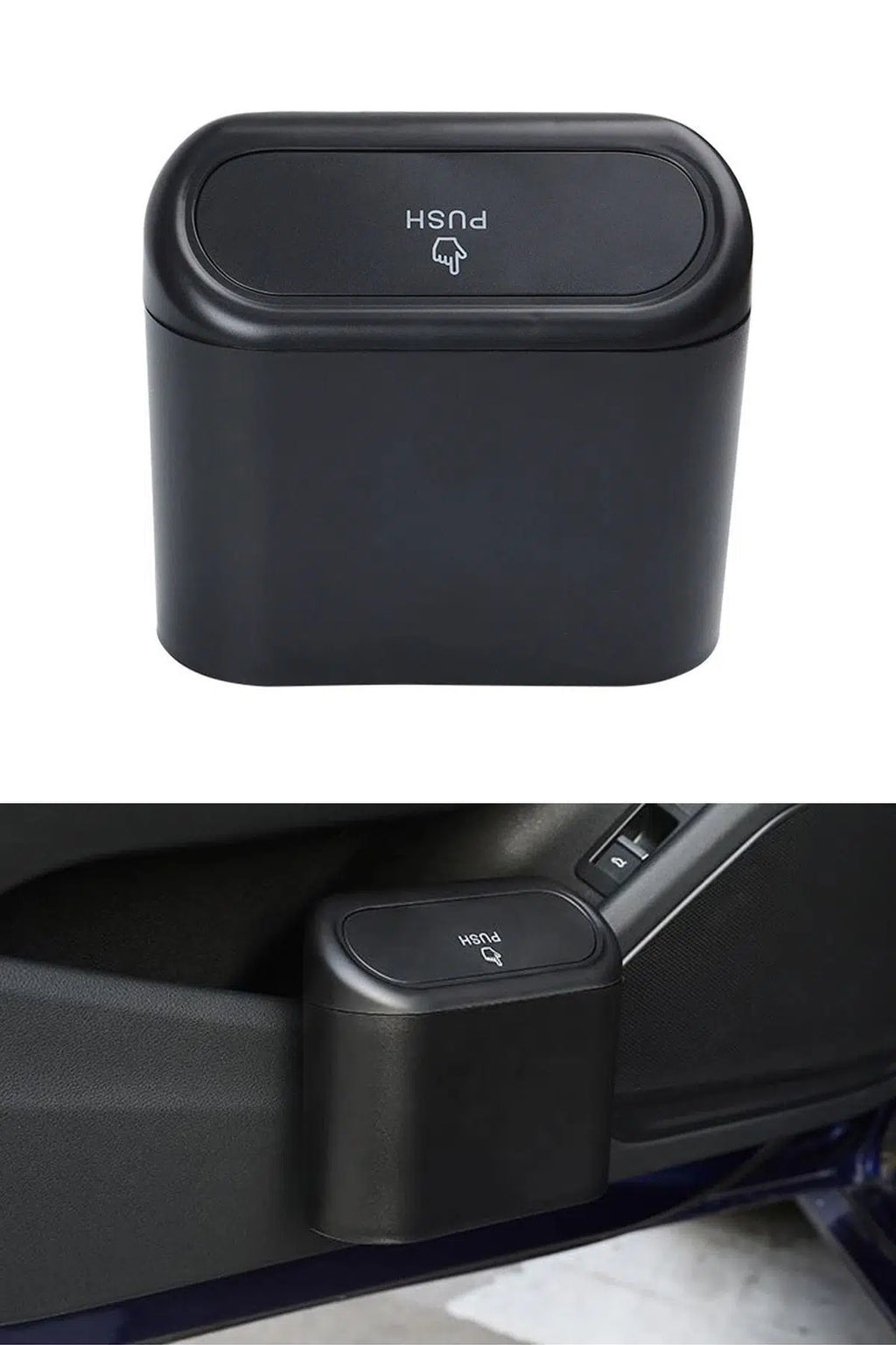 Araç Kapı İçi Mini Çöp Kovası – Tek Dokunuş Açılır,