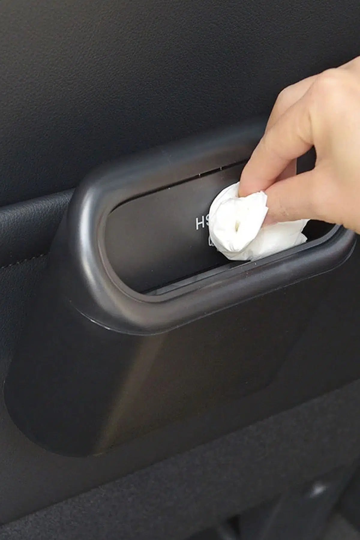 Araç Kapı İçi Mini Çöp Kovası – Tek Dokunuş Açılır,