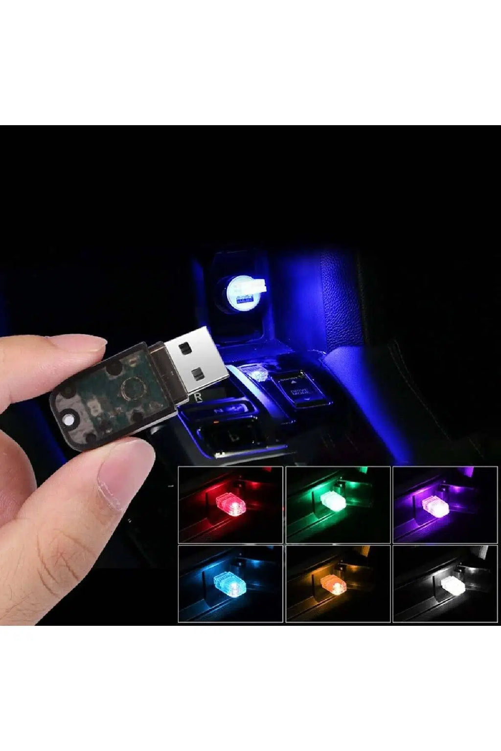 USB Mini LED Lamba Disko Işık 7 Renk Modlu 12V Dekoratif Aydınlatma Ev Araba Uyumlu FR306