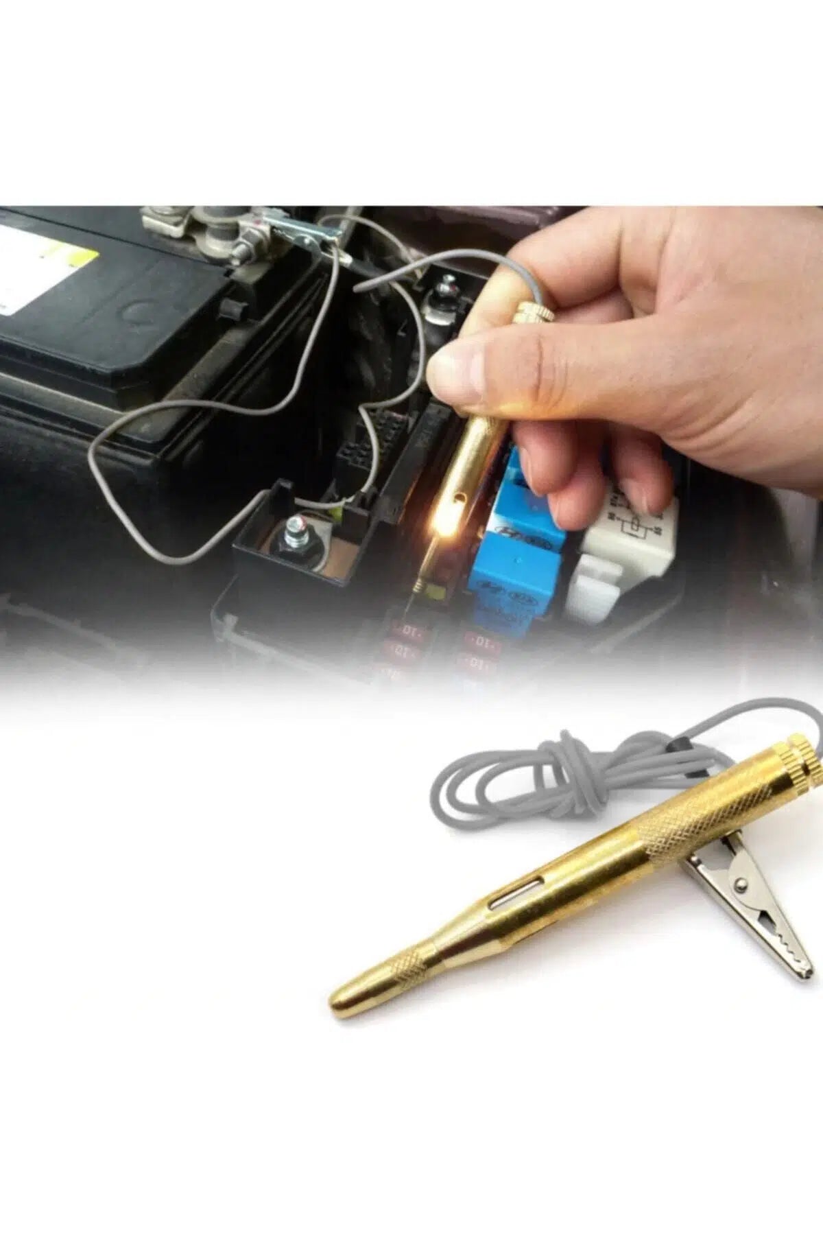 12 V Araç Kontrol Kalemi Timsah Ağızlı