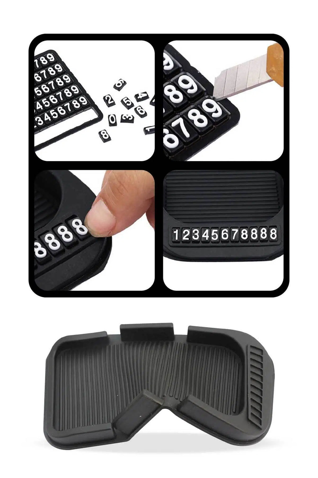 Kaymaz Araç İçi Telefon Tutucu Ped – Gizli Numara Plakalı Dashboard Stand