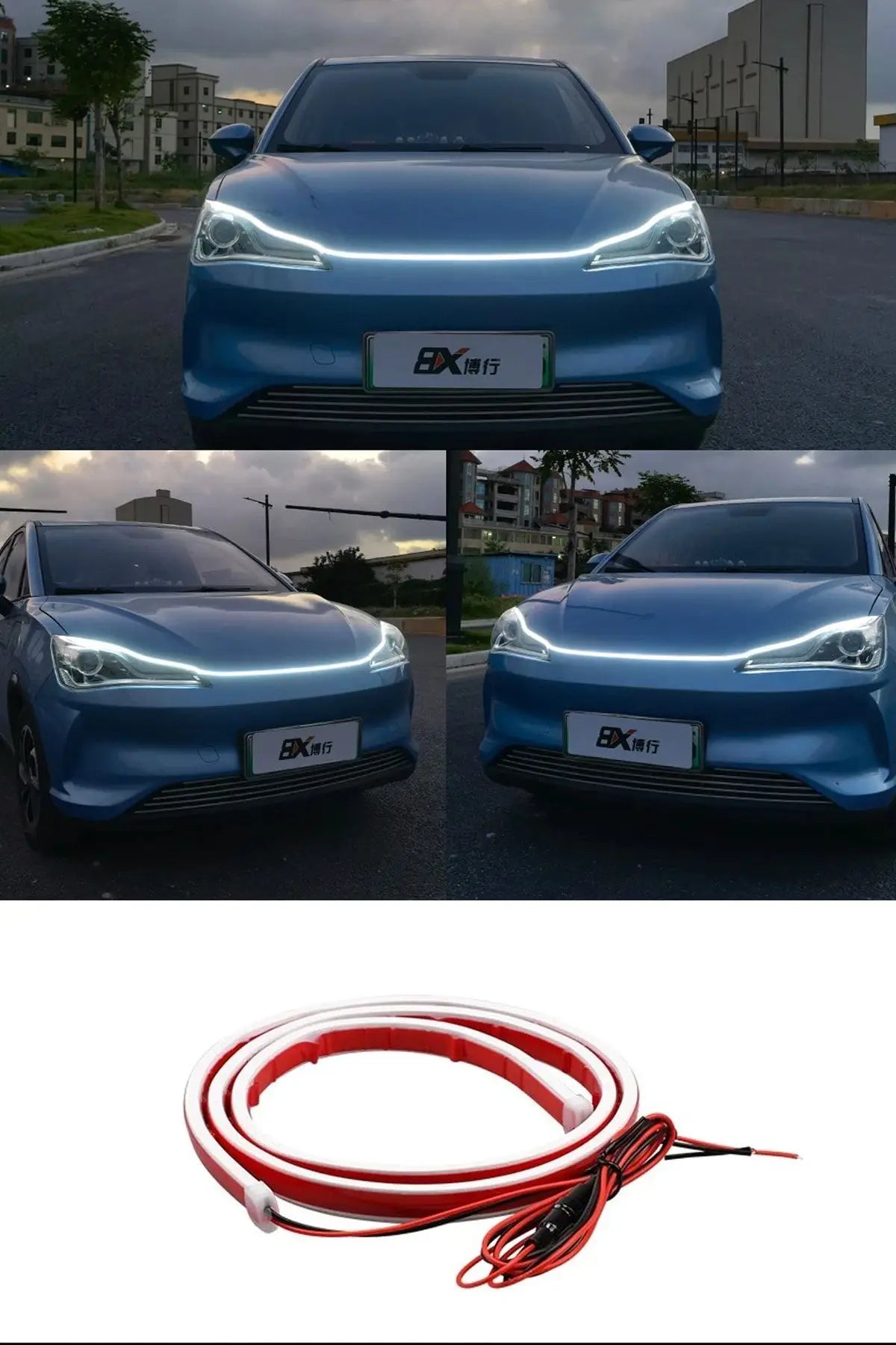 Ön Kaput LED Şerit Işık – Açılış Animasyonlu Beyaz DRL Neo