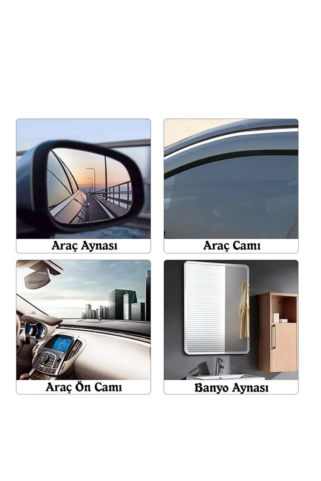 Oto Dış Ayna Yağmur Tutmaz Kaydırıcı Film 2 Adet – Buğu Önleyici Nano Kaplama Cam Filmi