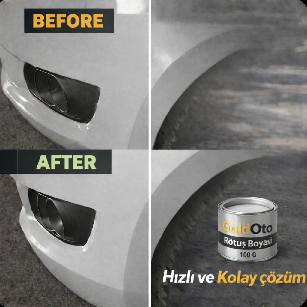 Goldoto Profesyonel Rötuş Boyası & Vernik Seti