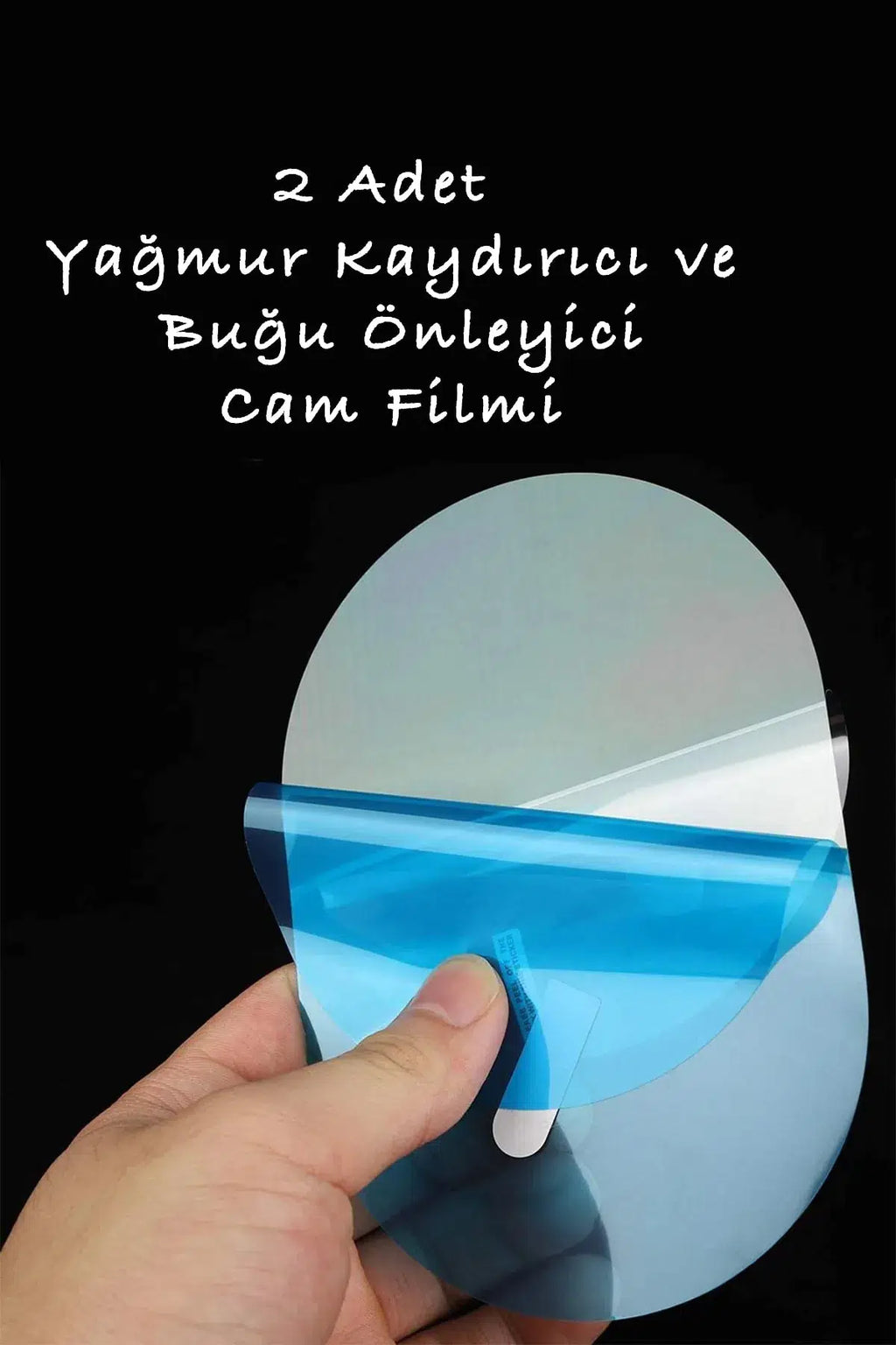 Oto Dış Ayna Yağmur Tutmaz Kaydırıcı Film 2 Adet – Buğu Önleyici Nano Kaplama Cam Filmi