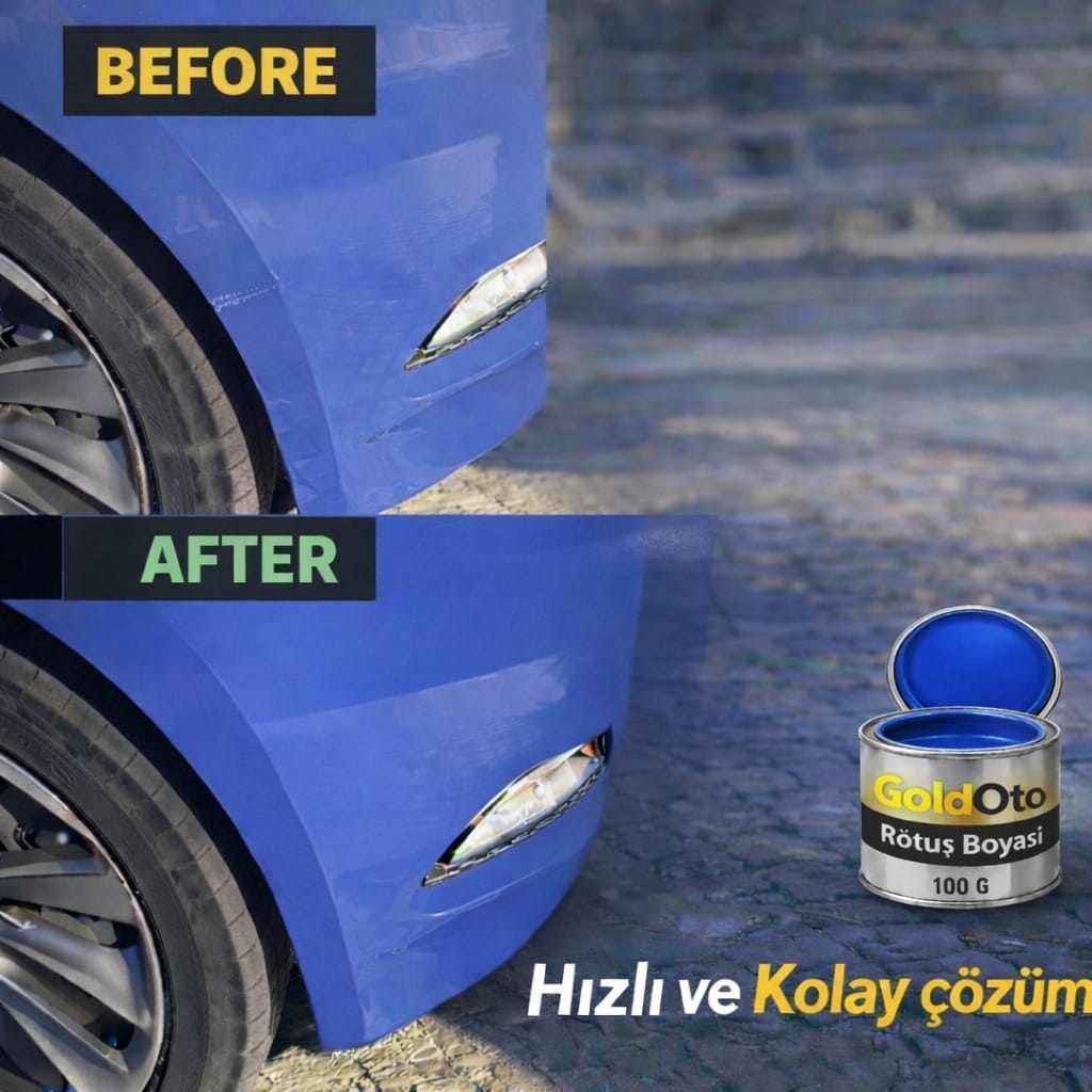 Goldoto Profesyonel Rötuş Boyası & Vernik Seti