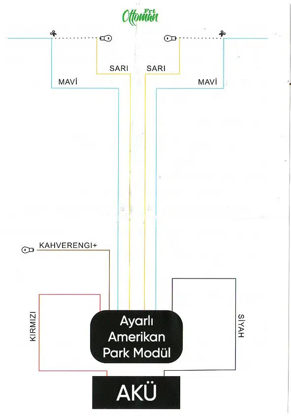 Ayarlı Amerikan Park Modülü Tüm Araçlara Uygun 12v
