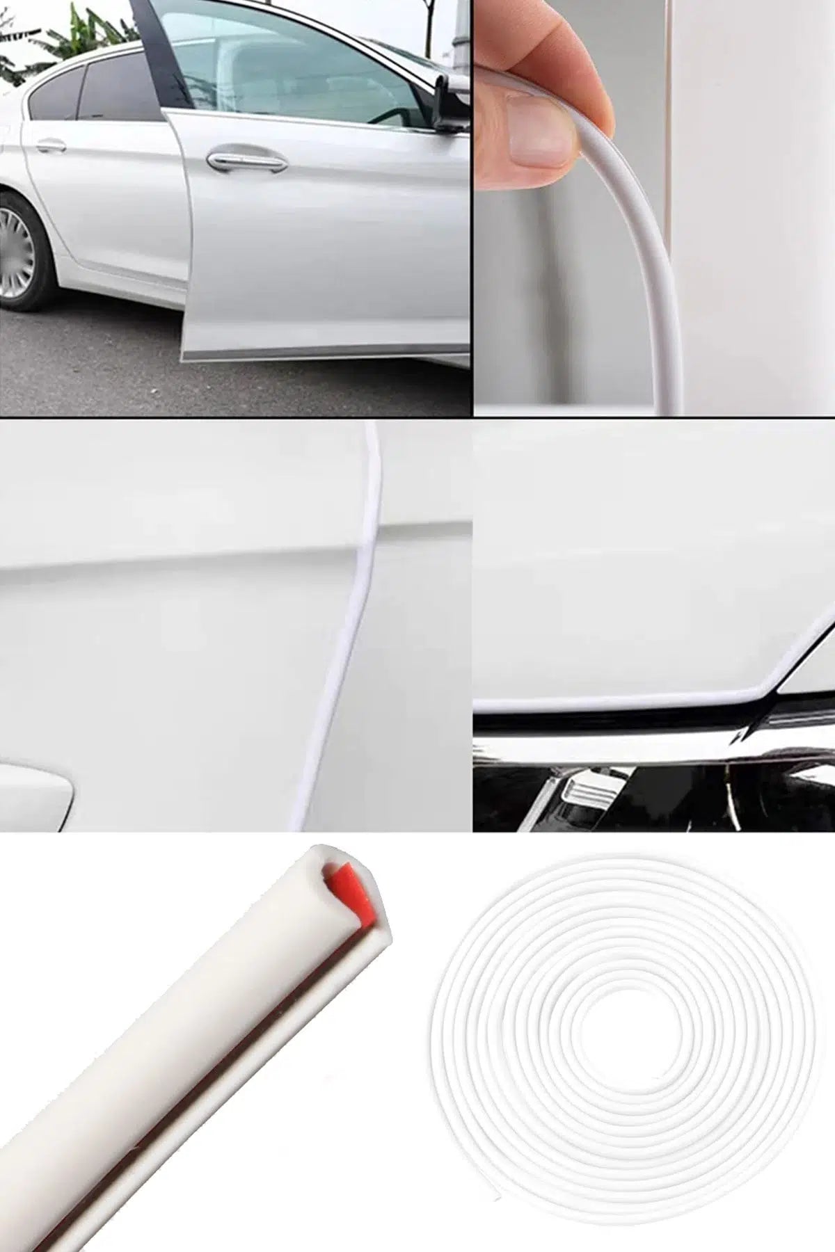 Araç Kapı Koruma Fitili U Tip 6 Metre – Çarpma ve Çizik Önleyici Oto Kapı Koruyucu Şerit