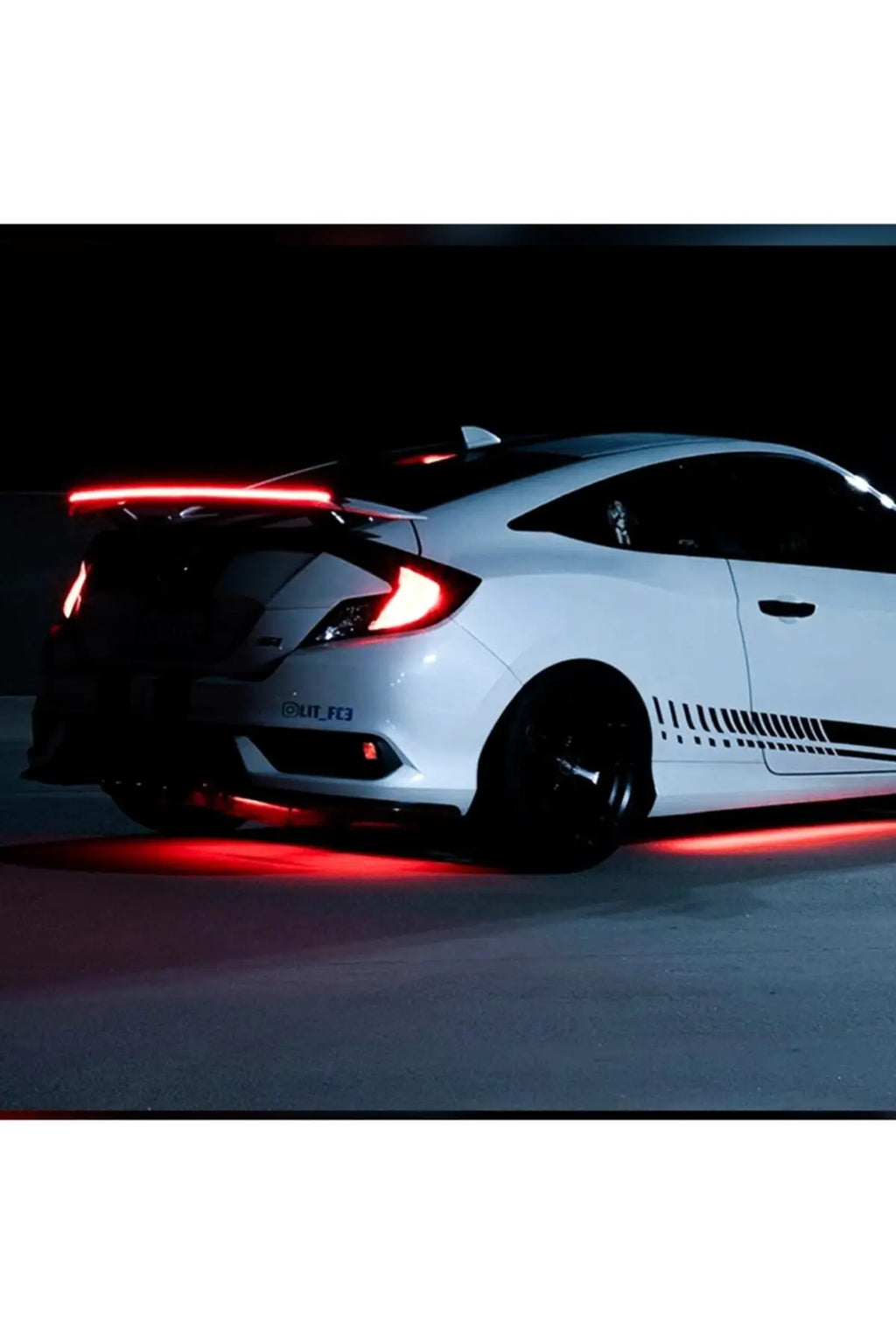 FR-103-W Led Işıklı Karbon Spoiler 130 cm – Animasyonlu Sinyalli Bagaj Üstü Rüzgarlık