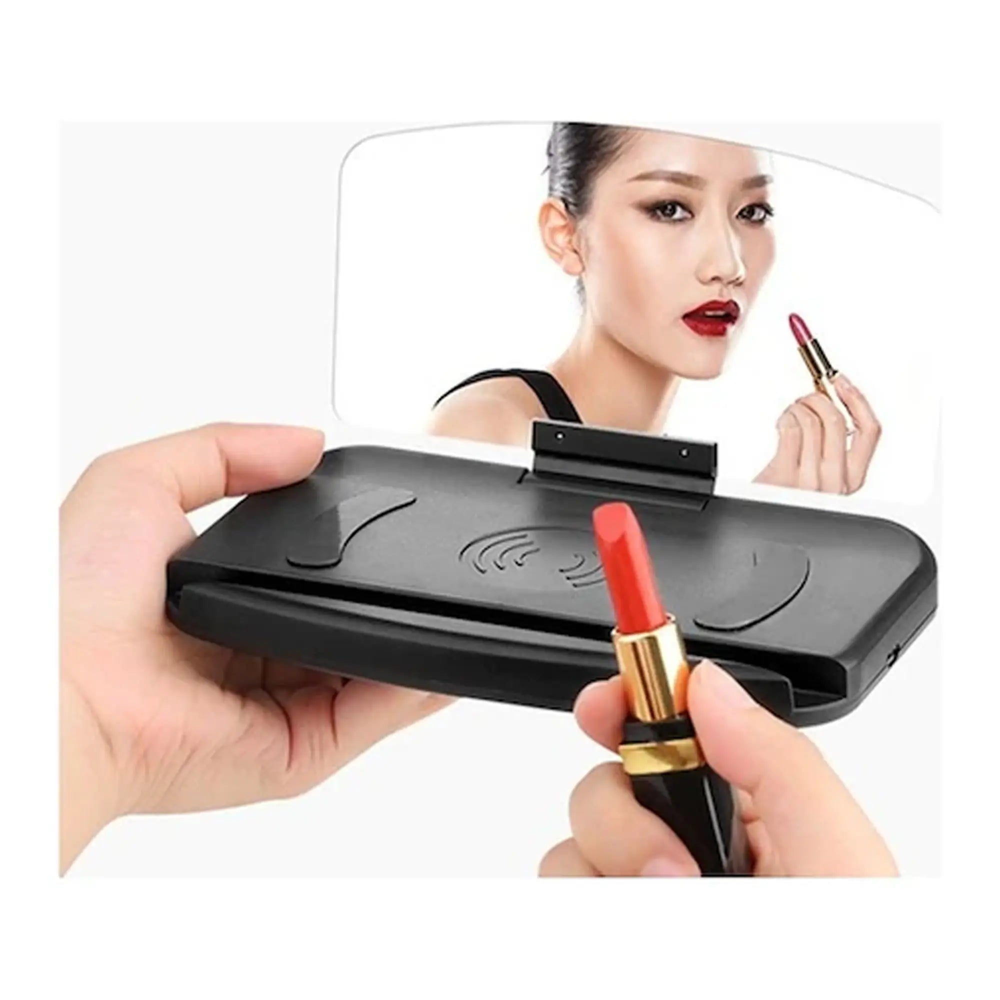 FR-425 Qi Kablosuz Şarjlı HUD Telefon Tutucu – Navigasyon Araç Ekranı Yansıtmalı Stand