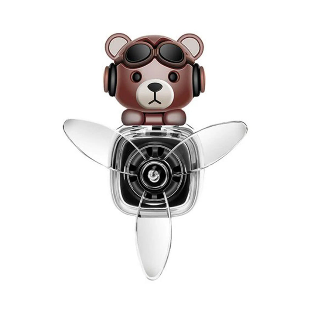 Pervaneli Klima Süsü Oto Koku Klipsi  Pilot Ayı Hava Ferahlatıcı Maskot