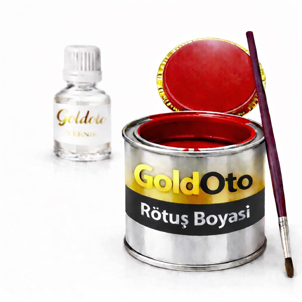 Goldoto Profesyonel Rötuş Boyası & Vernik Seti